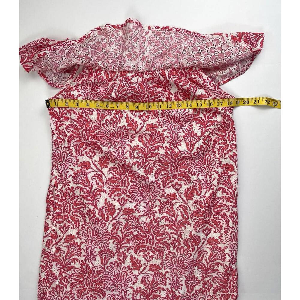 Tommy Bahama Women's Harbor Eyelet Mini Dress Fully Lined Passion Pink Size XS - Picture 8 of 10
